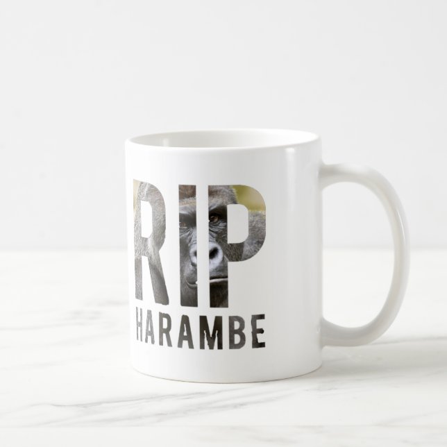 Caneca de R.I.P Harambe (Direita)