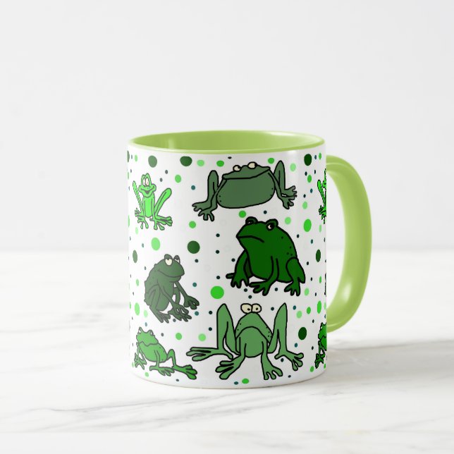 Caneca de Rã Engraçada (Frente Esquerda)