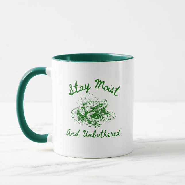 Caneca de Rã 'Fique Úmido e Sem Preocupações' – Pr (Esquerda)