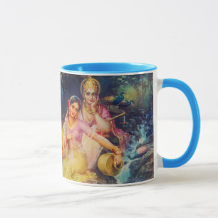 Caneca de Radha e de Krishna