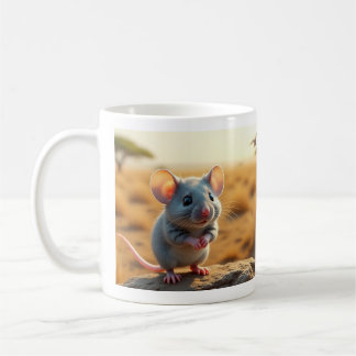 Caneca de Rato Fofa – Xícara de Café de Cerâmica A