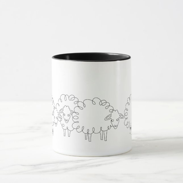 Caneca de Rebanho de Ovelhas (Centro)