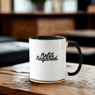 Caneca de Recarregamento Necessário – Design Diver