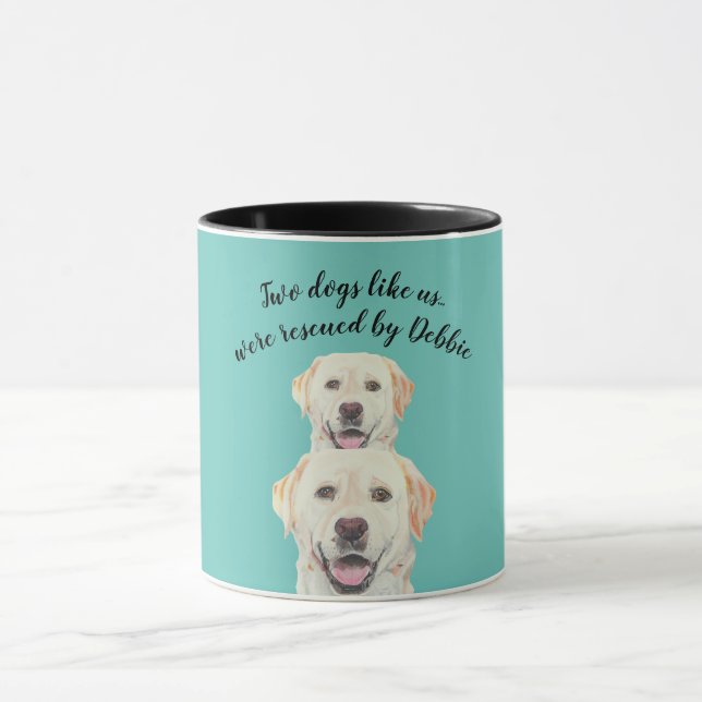 Caneca de Resgate Dois Cachorros Como Nós (Centro)
