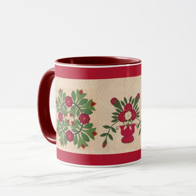 Caneca de Retalhos de Colcha Antiga (Frente Esquerda)