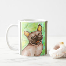 Caneca de riso do buldogue francês