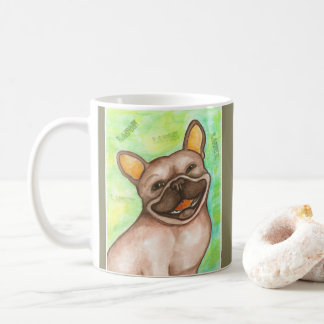 Caneca de riso do buldogue francês