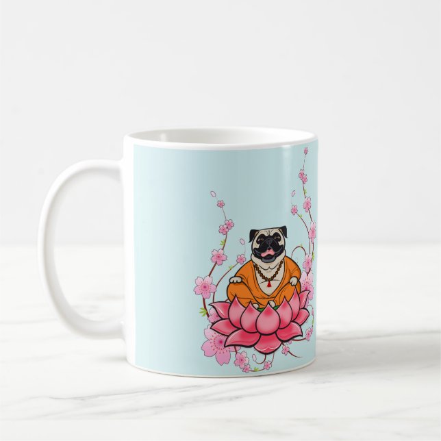Caneca de riso do Pug (Esquerda)