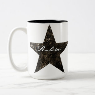 Caneca de Rockstar (texturas do grunge)