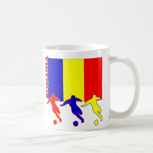 Caneca de Romania do futebol