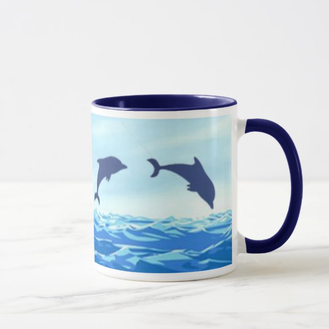 Caneca de salto dos golfinhos (Direita)