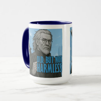 Caneca de Samurai Cyberpunk Antigo Mas Não Inofens