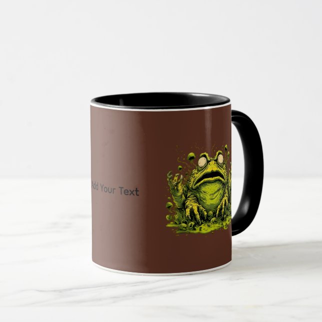 Caneca de Sapo Mutante Tóxico Assustador (Frente Esquerda)
