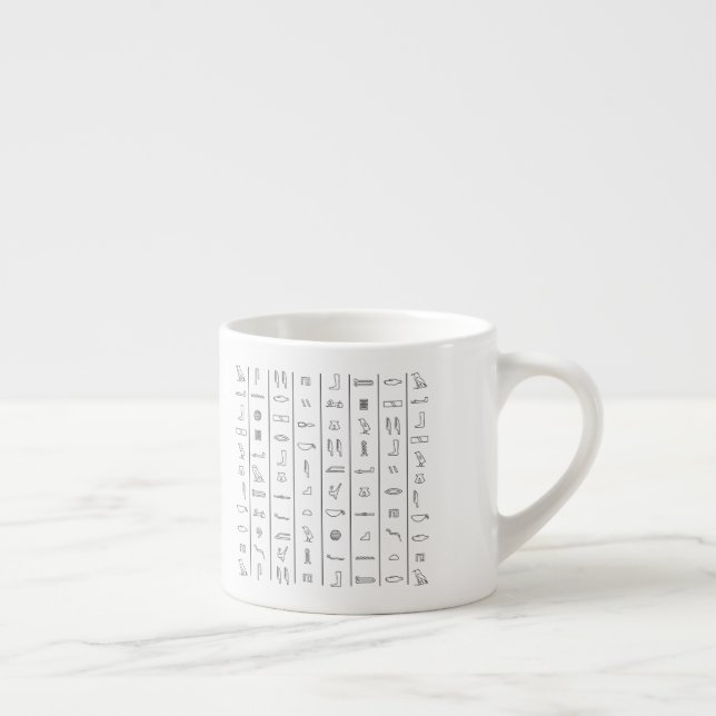 Caneca de Script de Hieróglifos Clássicos do Antig (Direita)