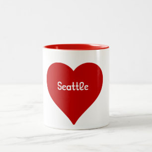 Caneca de Seattle do coração