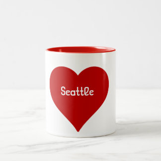 Caneca de Seattle do coração
