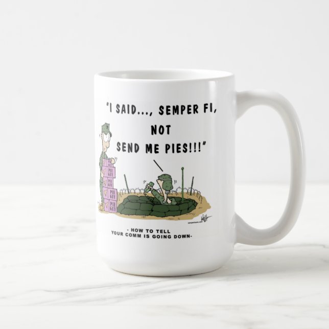 Caneca de SemperToons - Comm para baixo (Direita)