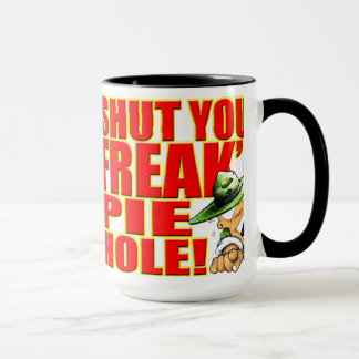 Caneca de SemperToons - feche seu Freak'n PieHole