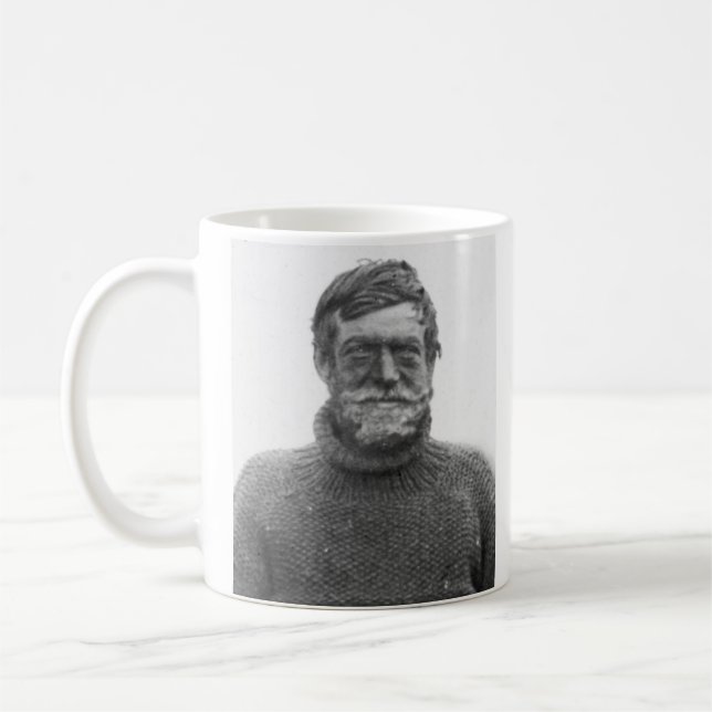 Caneca de Shackleton - represente e citação do (Esquerda)