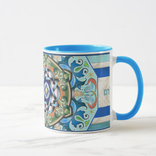Caneca de Shalom da mandala
