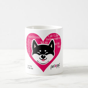 Caneca de Shiba Inu (preto)
