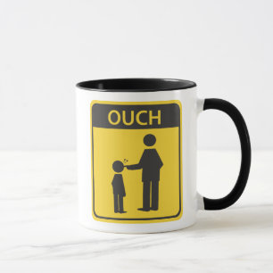 caneca de sinal engraçado