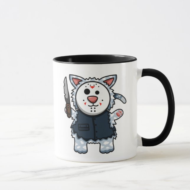 Caneca de Slasher do gatinho do horror (Direita)