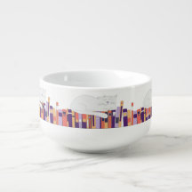 Caneca-de-sopa muito chata