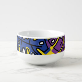 Caneca De Sopa Padrão de decoração de design de papel de parede d