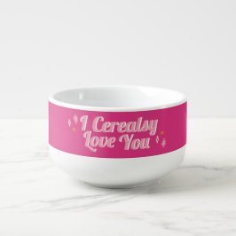 Caneca De Sopa Pink Love You Dia de os namorados Brefast Cereal B