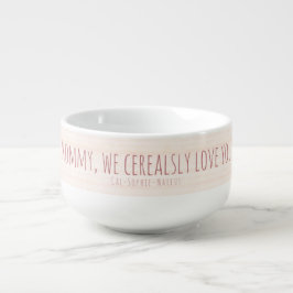 Caneca De Sopa Te Amo Mãe Dia de os namorados Tigela De Cereal Pe