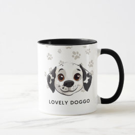 Caneca de Sorriso de Cachorro Adorável – Ilustraçã