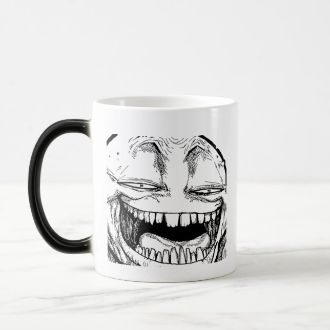Caneca de sorriso de desaparecimento do copo de (Esquerda)