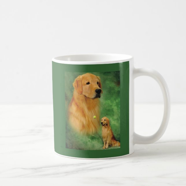 Caneca de Spencer do golden retriever (Direita)