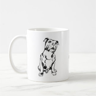 Caneca de Staffordshire bull terrier