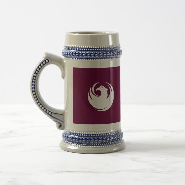 Caneca de Stein com Bandeira da Cidade de Phoenix, (Esquerda)