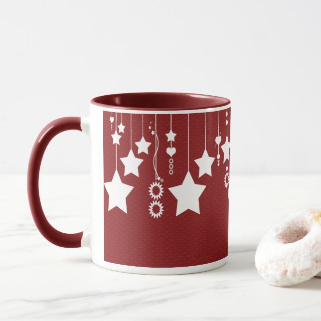 Caneca de suspensão do Natal da estrela (Com Donut)