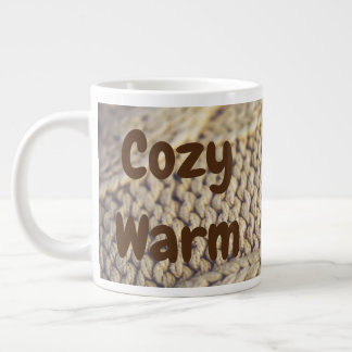 Caneca de tamanho grande com "Cozy Warm" dizendo