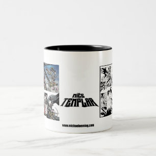 Caneca de Templar dos ratos preto e branco contra