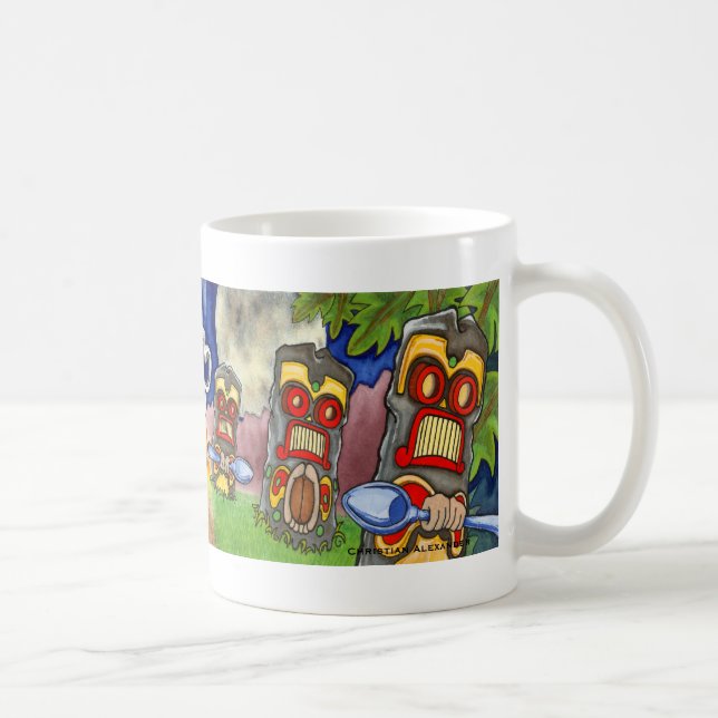 Caneca de Tiki do café - trajeto ao despertar (Direita)