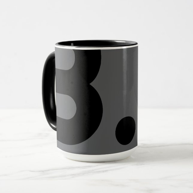 Caneca de Tipografia B. (Frente Esquerda)