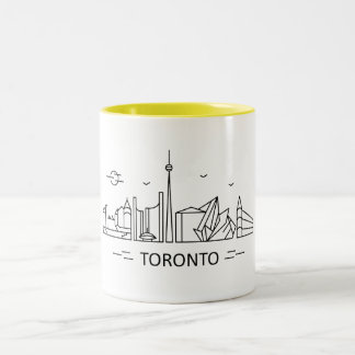 Caneca de Toronto Canadá Lineart Toronto
