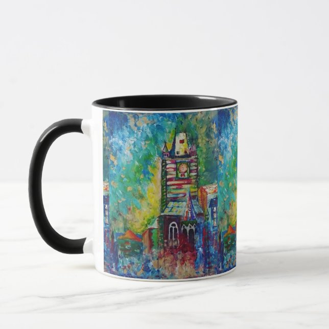 Caneca de torre de relógio astronômica - Praga (Esquerda)