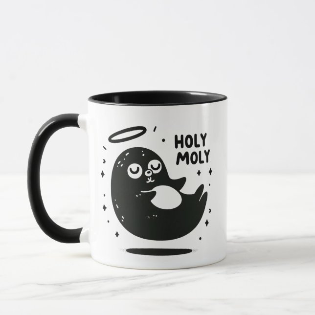 Caneca de Toupeira Sagrada Levitando – Animal Fofo (Esquerda)