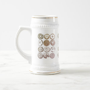 CANECA DE TRICÔ DE UMA DÚZIA DE DONUTS Stein
