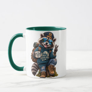Caneca de Trilha do Guaxinim Legal Vibrações Boas