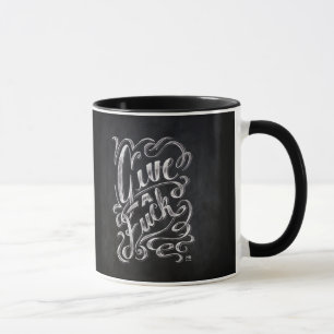 Caneca "Dê um F…" citações
