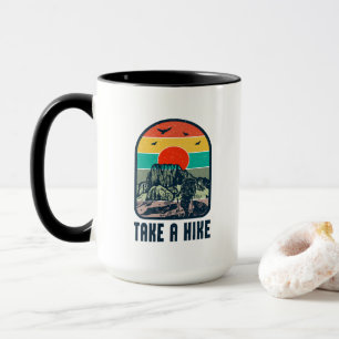 Caneca Dê um passeio - Citação de viagem Wanderlust