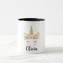 Caneca de unicórnio personalizada, crianças presen