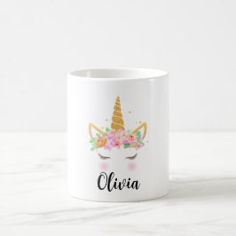Caneca de unicórnio personalizada, crianças presen